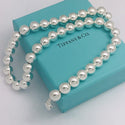 16" Tiffany HardWear Bead Ball Choker Necklace 10mm Beads in Silver - 3