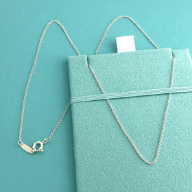 Tiffany & Co Blue Holders For Silver Chain Necklaces - 0