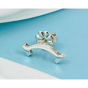 Tiffany T Smile Stud Earring in Sterling Silver