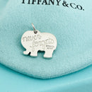 Tiffany & Co Elephant Never Forgets Charm or Pendant in Sterling Silver-4