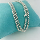 18" Tiffany & Co  Mens Unisex Venetian Box Link Necklace in Sterling Silver-1