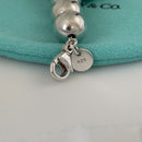 19" Tiffany & Co Sterling Silver HardWear Bead Ball Graduated Necklace-6