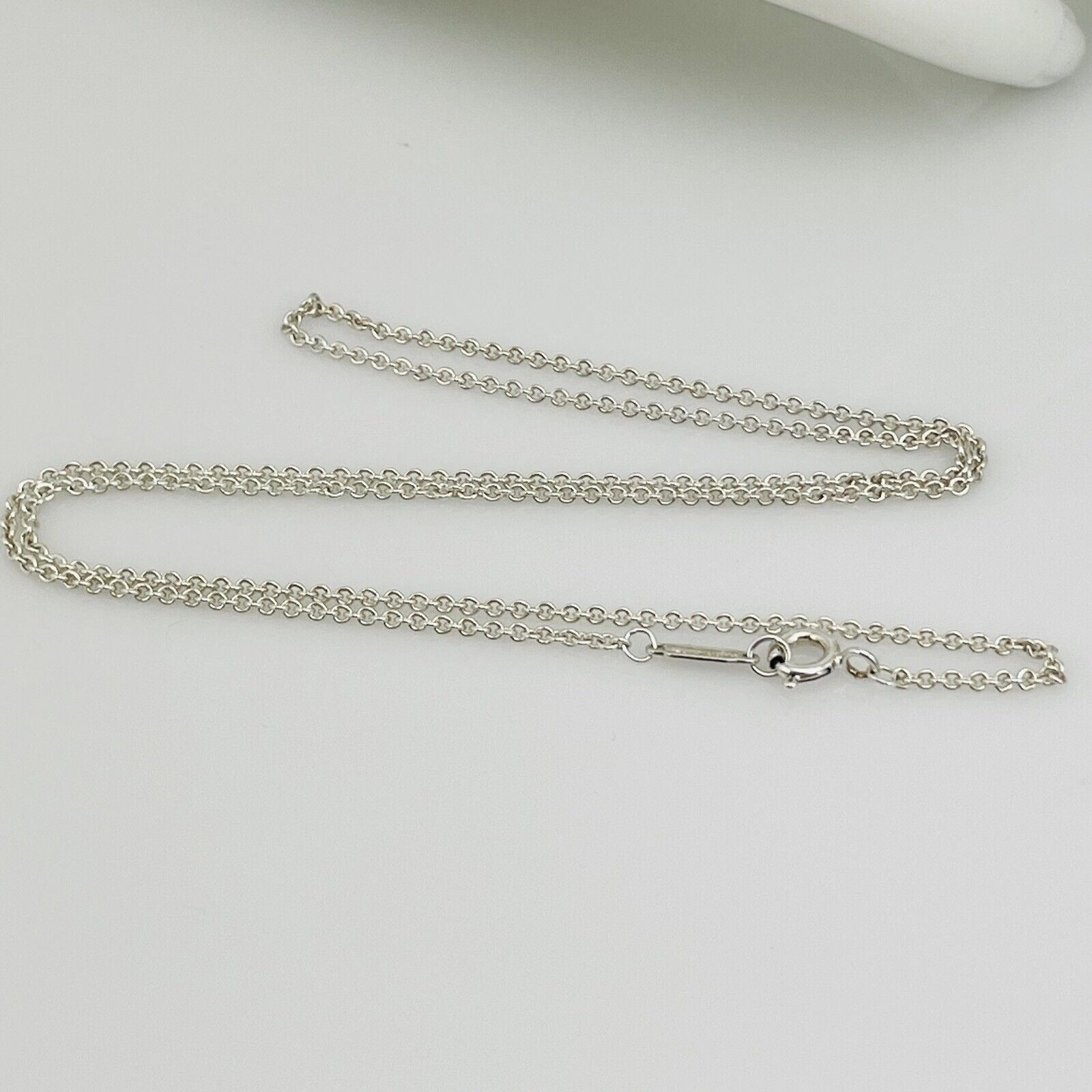 24" Tiffany & Co Chain Necklace 1.5mm Large Link Sterling Silver