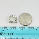 Tiffany & Co Vintage Hoop Huggie Clip on Earrings in Sterling Silver-5