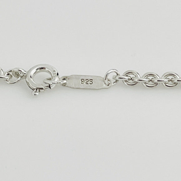 20" Tiffany & Co Sterling Silver 3mm Large Link Chain Necklace Mens Unisex