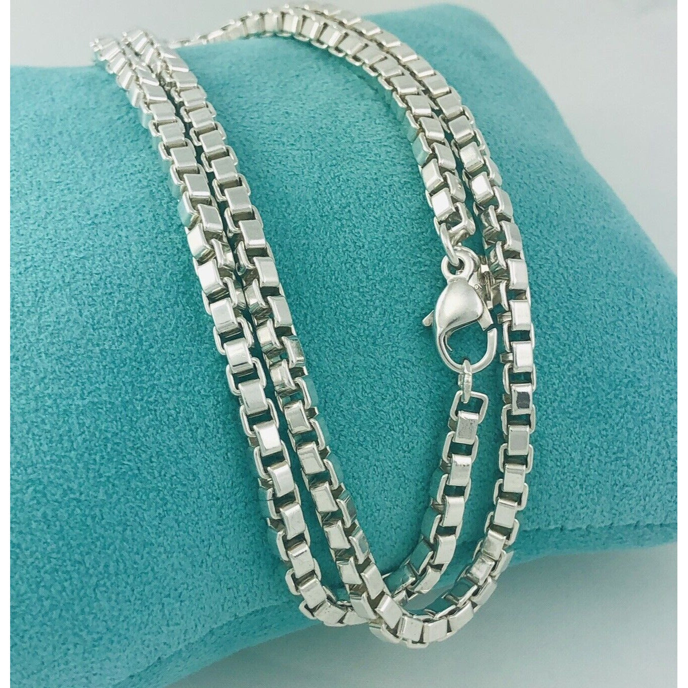 Tiffany and Co. Sterling Silver Venetian Link Necklace at 1stDibs | tiffany  venetian link necklace, venetian link necklace tiffany, tiffany venetian  necklace