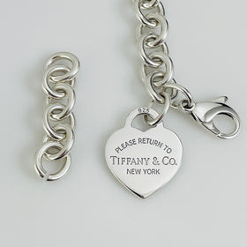 Return to Tiffany Heart Tag Bracelet Extension Lengthen Replacement Chain Links