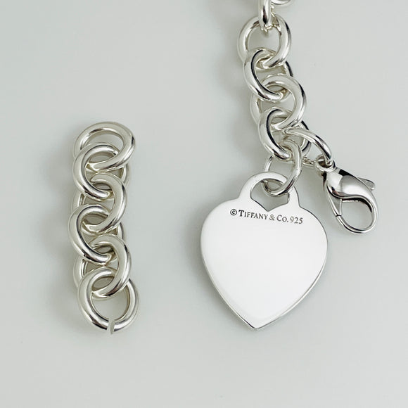 Tiffany & Co Heart Tag Bracelet Extra Chain Links for Repair Lengthening Replacement