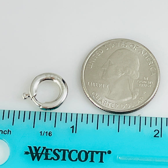 Tiffany & Co 12mm Large Spring Jump Ring Charm Holder Clasp in Sterling Silver