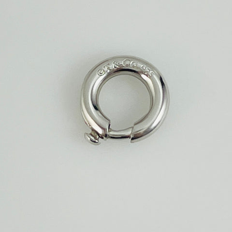 Tiffany & Co 10mm Spring Jump Ring Charm Holder Clasp in Sterling Silver