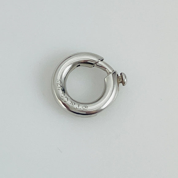 Tiffany & Co 10mm Spring Jump Ring Charm Holder Clasp in Sterling Silver