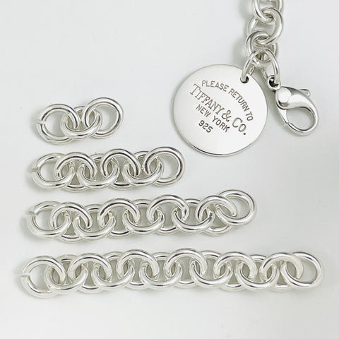 Return to Tiffany & Co Round Tag Bracelet and Necklace Extra Chain Links for Repair Lengthening Replacement