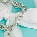 9" Large Tiffany & Co Classic Heart Tag Charm Bracelet in Sterling Silver - 3