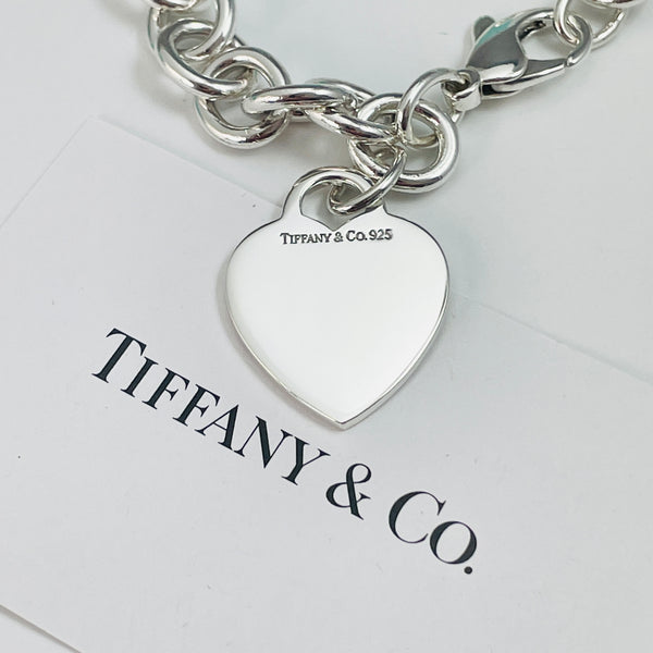 6.5" Extra Small Tiffany & Co Classic Heart Tag Charm Bracelet in Silver - 2