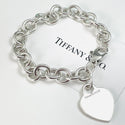 6.5" Extra Small Tiffany & Co Classic Heart Tag Charm Bracelet in Silver - 4