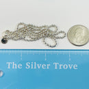 28" Tiffany & Co Bead Necklace Dog Chain - Men's Unisex in Sterling Silver-7