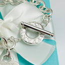 7" Small Tiffany Heart Tag Toggle Charm Bracelet Classic in Sterling Silver-5