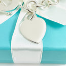 7" Small Tiffany Heart Tag Toggle Charm Bracelet Classic in Sterling Silver-7