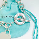 9" Large Tiffany Heart Tag Toggle Charm Bracelet Classic in Sterling Silver-3