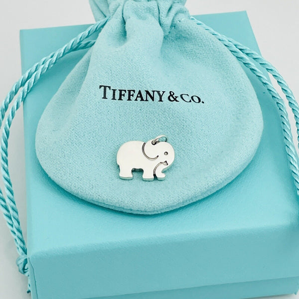Tiffany & Co Elephant Never Forgets Charm or Pendant in Sterling Silver - 5