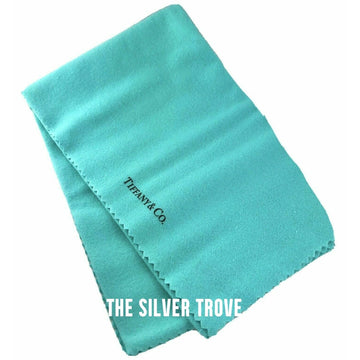Tiffany Jewelry and Silver Polishing Cloth Large 18 x 18 Blue - 0