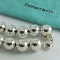 Tiffany HardWear Ball Bracelet in Silver 10mm Beads - 9" RARE Extra Large - 8