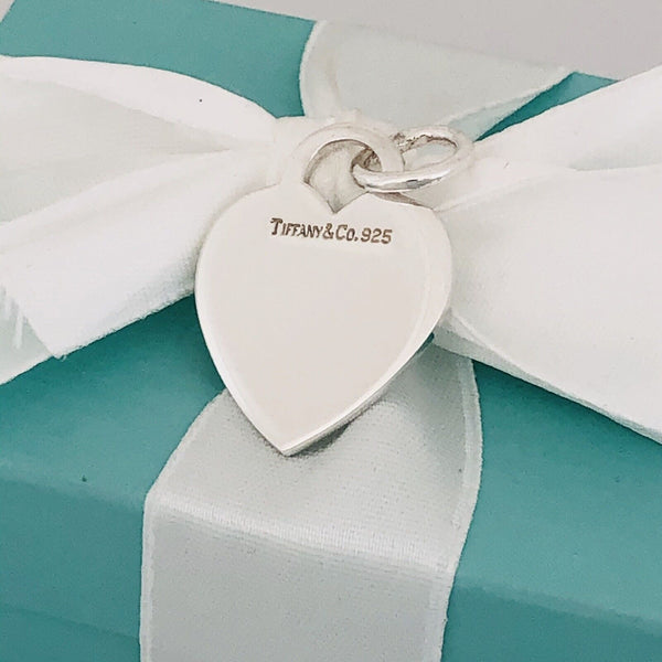 Tiffany & Co Blank Heart Tag Charm or Pendant Engravable in Sterling Silver - 3