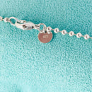 24" Tiffany & Co  Mens Unisex Atlas Dog Tag Bead Necklace in Sterling Silver-6