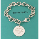 Return to Tiffany Extension Chain End Links Repair Length Bracelet Heart Round-3