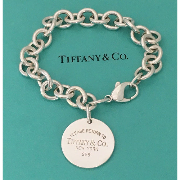 Return to Tiffany Extension Chain End Links Repair Length Bracelet Heart Round