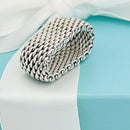Size 7 Tiffany & Co Somerset Ring Mesh Weave Flexible Unisex-6