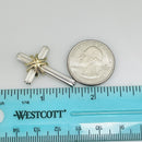 Tiffany & Co Silver and Yellow Gold Cross Crucifix Pendant Mens Unisex-6