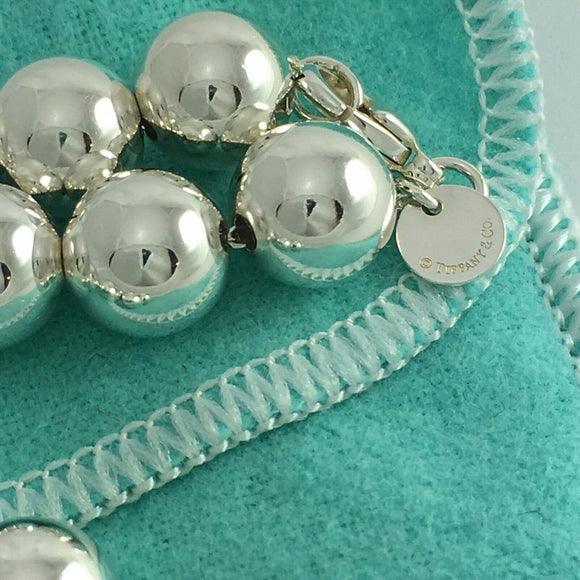 Tiffany HardWear Ball Bracelet in Sterling Silver 10mm Beads - 8" Large