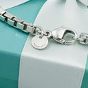 8.5" Large Tiffany & Co Venetian Box Link Bracelet in Sterling Silver Mens Unisex - 2