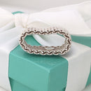 Size 9 Tiffany & Co Somerset Ring in Sterling Silver Mesh Weave Flexible Unisex-4