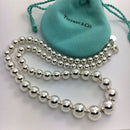 18" Tiffany & Co HardWear Graduated Bead Ball Necklace in Sterling Silver-6