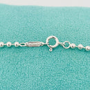 18" Tiffany & Co  Mens Unisex Atlas Dog Tag Bead Necklace in Sterling Silver-5