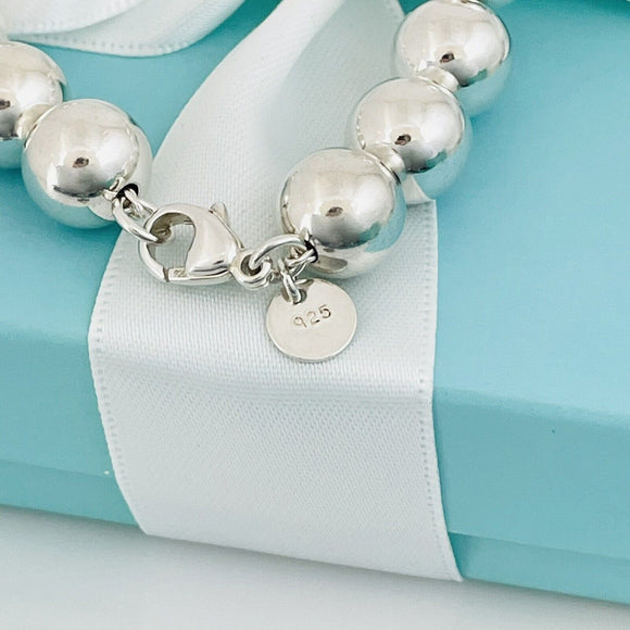 Tiffany HardWear Ball Bracelet in Sterling Silver 10mm Beads - 8.25" Medium/Large