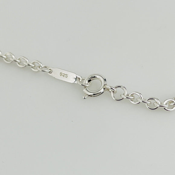 20" Tiffany & Co Sterling Silver 3mm Large Link Chain Necklace Mens Unisex