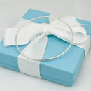 Tiffany & Co Thin Wire Bangle Bracelet Stacking in Sterling Silver-4