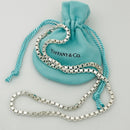 20” Tiffany & Co Venetian Box Link Necklace in Sterling Silver - Large Men’s Unisex-1