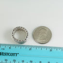 Size 4.5 Tiffany & Co Somerset Mesh Weave Flexible Dome Ring in Sterling Silver-6