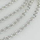 20" Tiffany & Co Sterling Silver 3mm Large Link Chain Necklace Mens Unisex-5