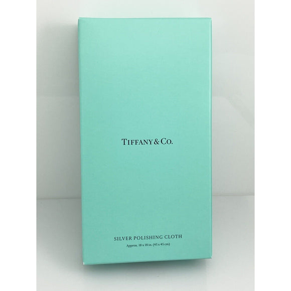 Tiffany Jewelry and Silver Polishing Cloth Large 18 x 18 Blue