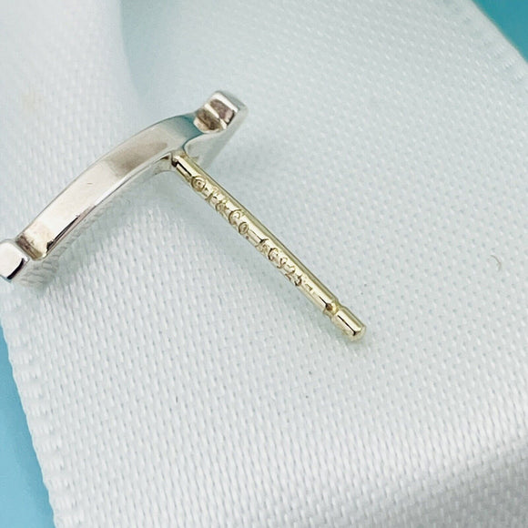 Tiffany T Smile Stud Earring in Sterling Silver