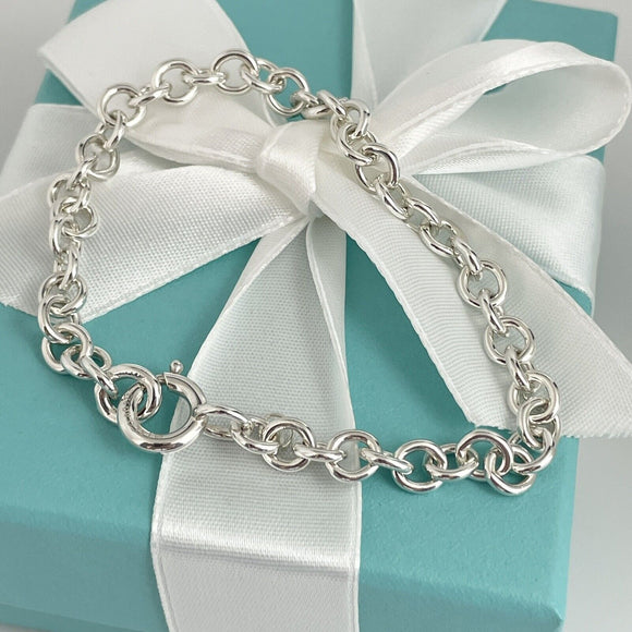 Tiffany & Co Bracelet Classic Rolo Chain Link in Sterling Silver