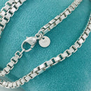 24" Tiffany & Co Venetian Box Link Necklace in Sterling Silver - Large Men’s Unisex-3