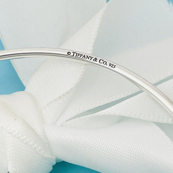Tiffany & Co Thin Wire Bangle Bracelet Stacking in Sterling Silver