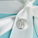 Tiffany Letter Y Notes Alphabet Disc Pendant-2